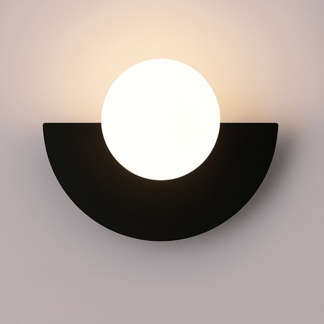 Frosted Globe Smidesjärn Vägglampa Carvallo