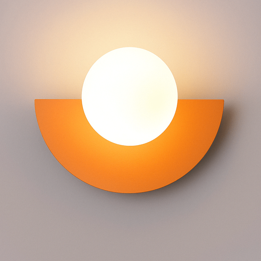 Frosted Globe Smidesjärn Vägglampa Carvallo