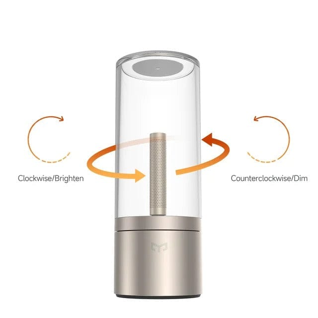 Glasrörsdesign uppladdningsbar bordslampa Carvallo