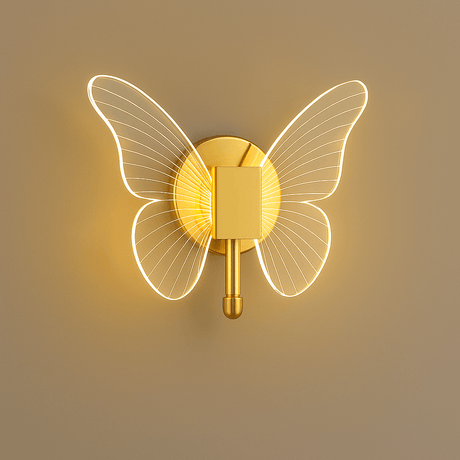 Gyllene LED Fjäril Hänglampa Carvallo