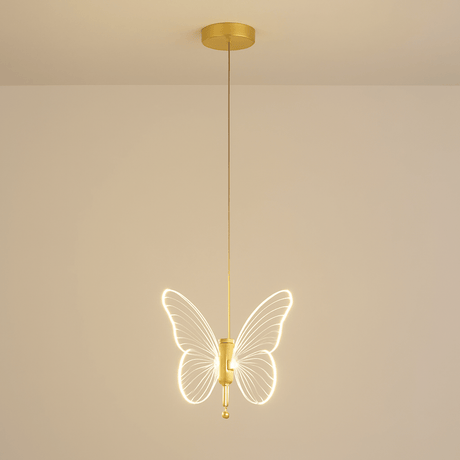 Gyllene LED Fjäril Hänglampa Carvallo
