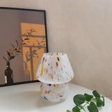 Hand-blåst glas svampbordslampa Carvallo