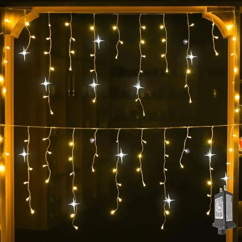 Icicle String LED Twinkle Effekt Ljus Carvallo