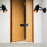 Industriell vintage vägglykta – Rustik järnvägglampa för sovrum, balkong och korridorinredning Carvallo