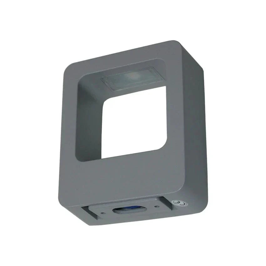 IP65 Vattentålig Utomhus Vägglampa – Modern Design - Upp- och Nedljusterande - Svart/Grå - Idealisk för Trädgårds- och Patio Belysning Carvallo