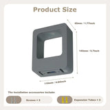 IP65 Vattentålig Utomhus Vägglampa – Modern Design - Upp- och Nedljusterande - Svart/Grå - Idealisk för Trädgårds- och Patio Belysning Carvallo