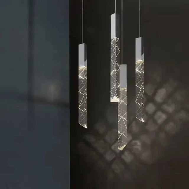 K9 Crystal LED Pendelarmatur – Anpassningsbar Hänglampa för Vardagsrum, Sovrum och Kommersiella Utrymmen Carvallo