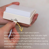 LED Sängbordslampa med magnetisk attraktion – Modern nattdukslamp för sovrum, varm vit ljusglöd, USB uppladdningsbar Carvallo