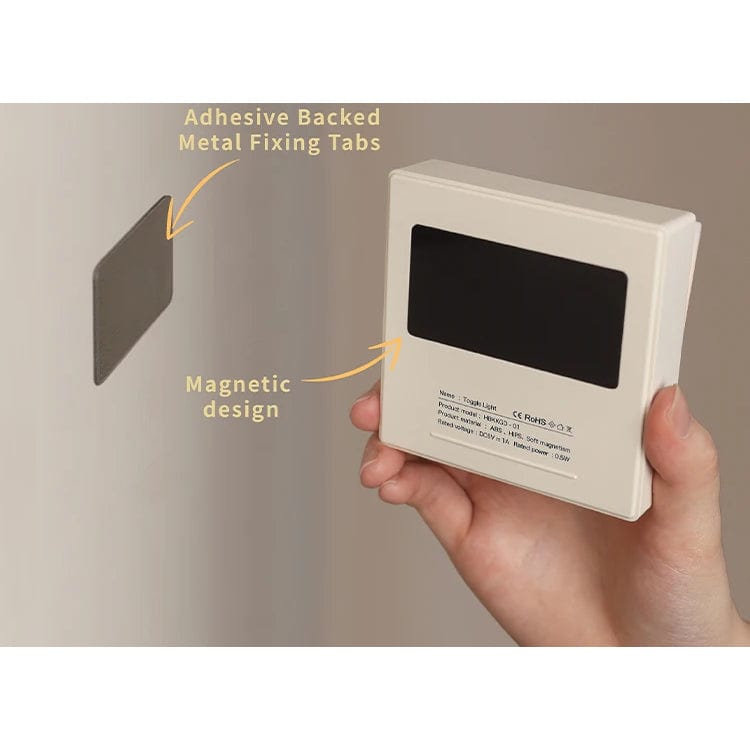 LED Sängbordslampa med magnetisk attraktion – Modern nattdukslamp för sovrum, varm vit ljusglöd, USB uppladdningsbar Carvallo