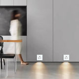 LED Rörelsesensor Trappa Lampa – Inbyggd Inomhusbelysning för Trapphus och Korridor, Energibesparande PIR Sensor Carvallo