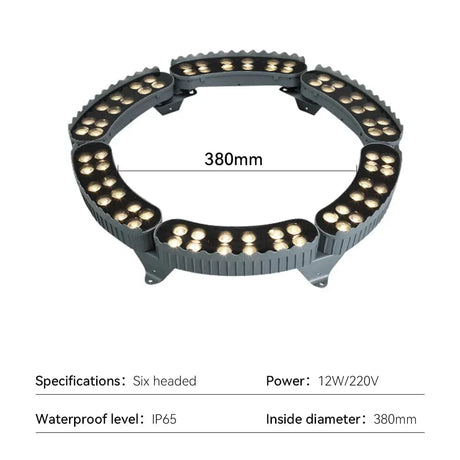 LED Utomhus Spotlights Med Spikfäste – IP65 Klassad - RGB - Aluminium - Trädgårdslandskapsbelysning - 12W - Hållbar och Väderbeständig Carvallo