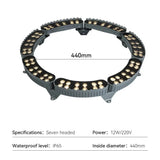 LED Utomhus Spotlights Med Spikfäste – IP65 Klassad - RGB - Aluminium - Trädgårdslandskapsbelysning - 12W - Hållbar och Väderbeständig Carvallo