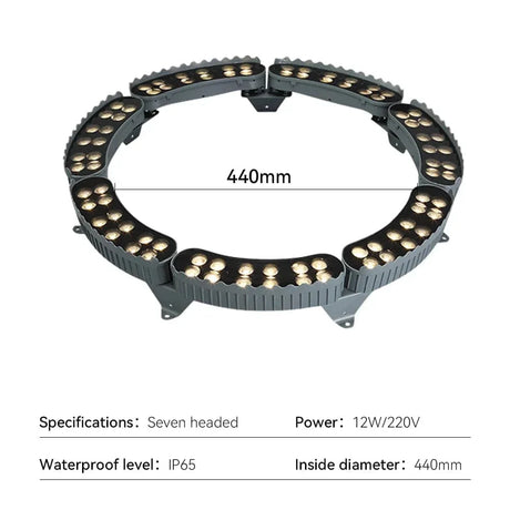 LED Utomhus Spotlights Med Spikfäste – IP65 Klassad - RGB - Aluminium - Trädgårdslandskapsbelysning - 12W - Hållbar och Väderbeständig Carvallo