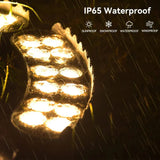 LED Utomhus Spotlights Med Spikfäste – IP65 Klassad - RGB - Aluminium - Trädgårdslandskapsbelysning - 12W - Hållbar och Väderbeständig Carvallo