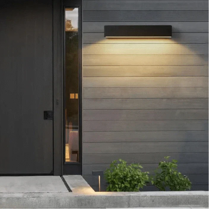 LED Utomhusvägglampor - Vattentäta Aluminiumvägglampetter för Veranda, Patio och Garage - Moderna Utomhusvägglyktor Carvallo