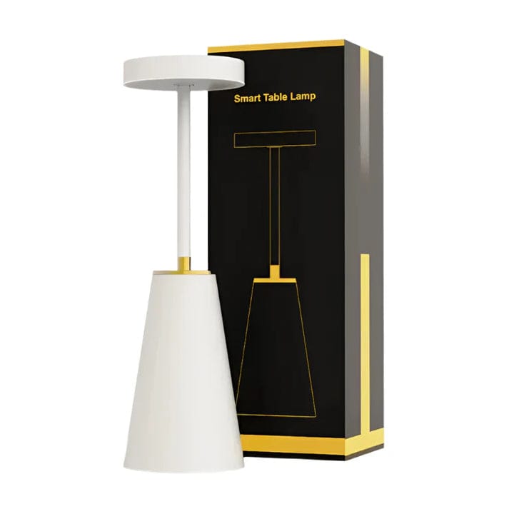 LED Laddningsbar Skrivbordslampa - Touch Dimming - Modern Design - Tre Färgtemperaturer - Sladdlös - Ideal För Inomhusbruk - Snygg Estetik Carvallo