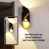 LED Vägglampa - Väggmonterad - IP65 Vattentät - Kreativ Upp-och-Ner Belysning - Modern Design - Lämplig för Inomhus/Utomhusbruk Carvallo