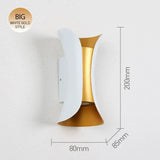 LED Vägglampa Med Modern Design – Vattentät - Aluminium - Inomhus/Utebruk Carvallo