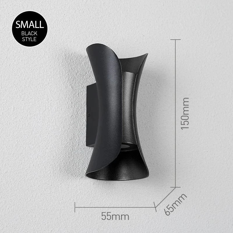 LED Vägglampa Med Modern Design – Vattentät - Aluminium - Inomhus/Utebruk Carvallo