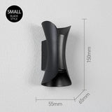 LED Vägglampa Med Modern Design – Vattentät - Aluminium - Inomhus/Utebruk Carvallo