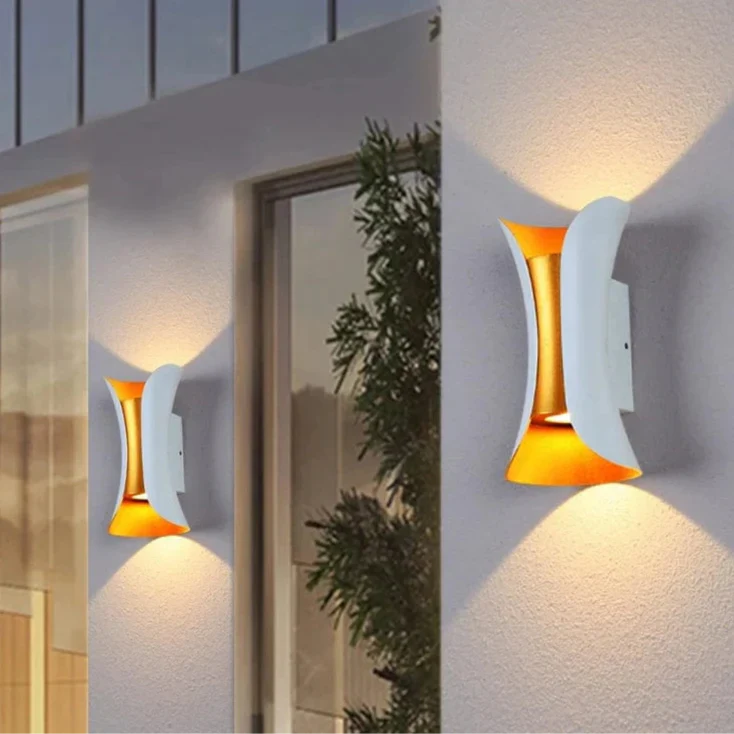 LED Vägglampa Med Modern Design – Vattentät - Aluminium - Inomhus/Utebruk Carvallo