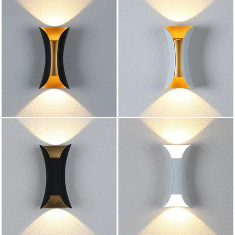 LED Vägglampa Med Modern Design – Vattentät - Aluminium - Inomhus/Utebruk Carvallo