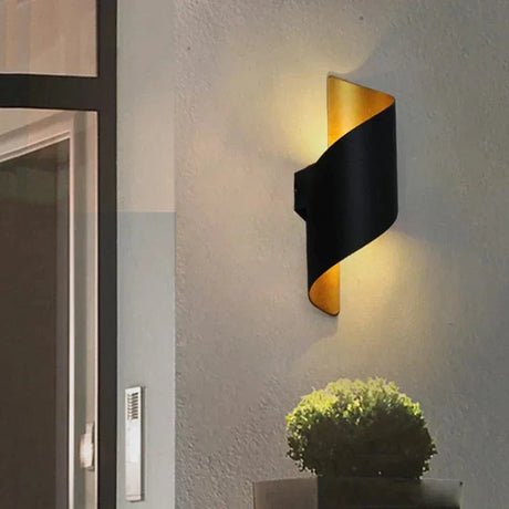 LED Vägglampa Med Modernt Spiraldesign - Vattentät - Inomhus/Utebruk - 10W - Aluminiumkonstruktion - IP65 Klassad Carvallo