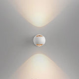 LED vägglampa med roterbar design – Modern - Frostad metall - Akrylinse - Upp/Ner belysning - Nordisk stil Carvallo