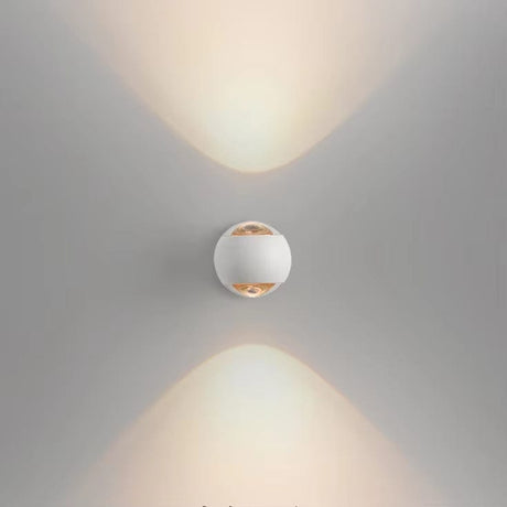 LED vägglampa med roterbar design – Modern - Frostad metall - Akrylinse - Upp/Ner belysning - Nordisk stil Carvallo