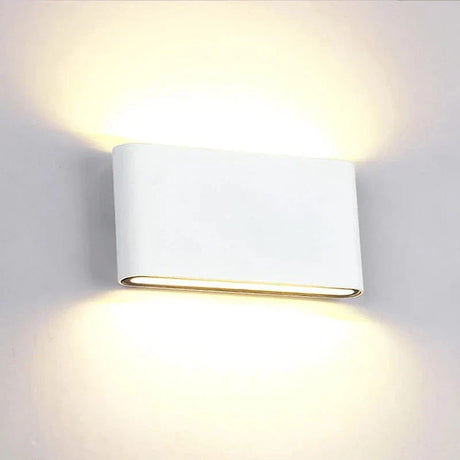 LED Vägglampa Med Upp/Ned Montering – Vattentät - Justerbar Färgtemperatur - Aluminium - Modern Design - Inomhus/Ute Användning Carvallo