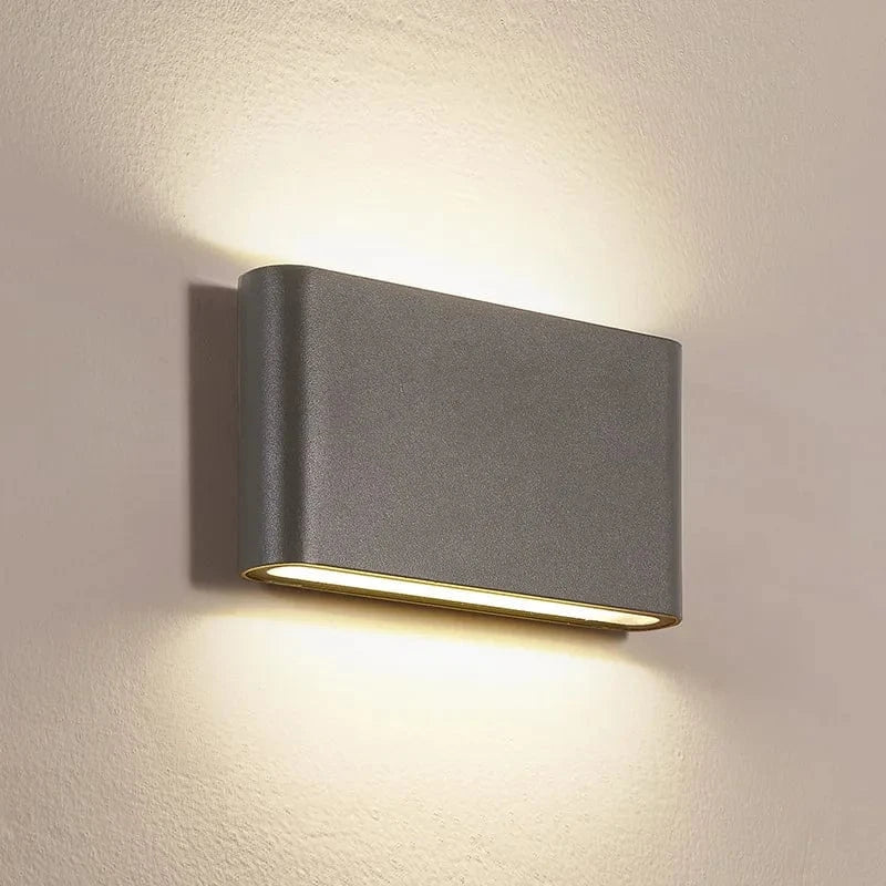 LED Vägglampa Med Upp/Ned Montering – Vattentät - Justerbar Färgtemperatur - Aluminium - Modern Design - Inomhus/Ute Användning Carvallo