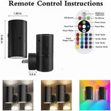 LED Vägg Nattlampa Med Plug-In Design – Sensoraktiverad - Fjärrkontroll - 16 Färgval - Idealisk För Sovrumsinredning Carvallo