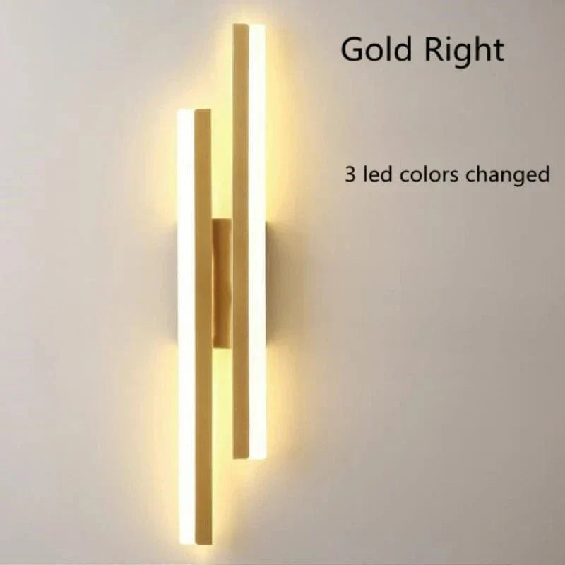 LED Vägglampa Med Akryl Lampskärm – Inomhus Väggljus - Modern Koppardesign - Justerbar Färgtemperatur - Guld/Svart Finish Carvallo