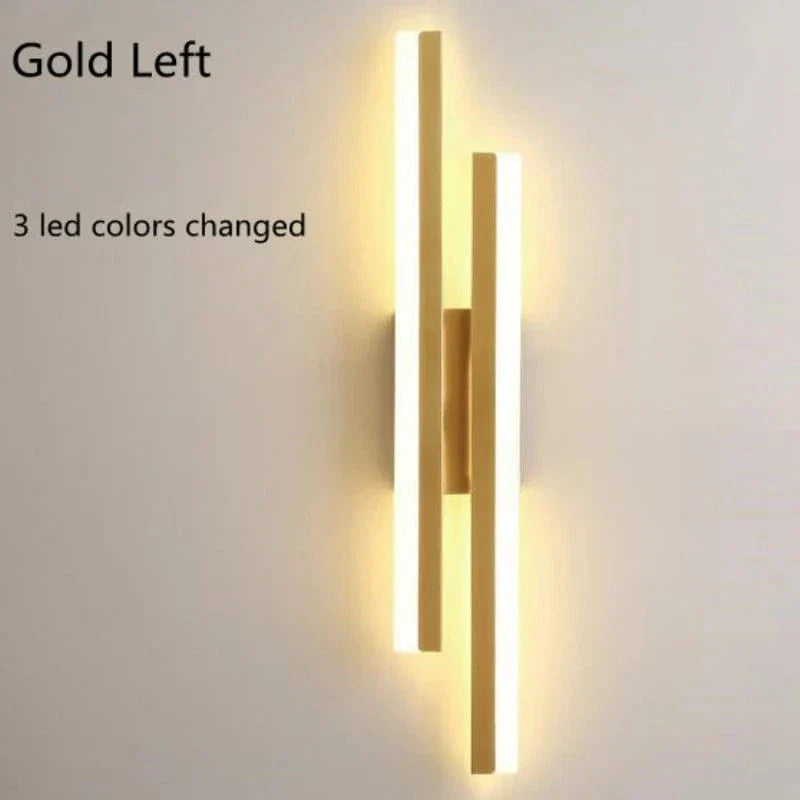 LED Vägglampa Med Akryl Lampskärm – Inomhus Väggljus - Modern Koppardesign - Justerbar Färgtemperatur - Guld/Svart Finish Carvallo