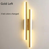 LED Vägglampa Med Akryl Lampskärm – Inomhus Väggljus - Modern Koppardesign - Justerbar Färgtemperatur - Guld/Svart Finish Carvallo