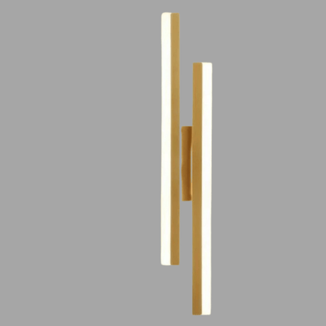 LED Vägglampa Med Akryl Lampskärm – Inomhus Väggljus - Modern Koppardesign - Justerbar Färgtemperatur - Guld/Svart Finish Carvallo