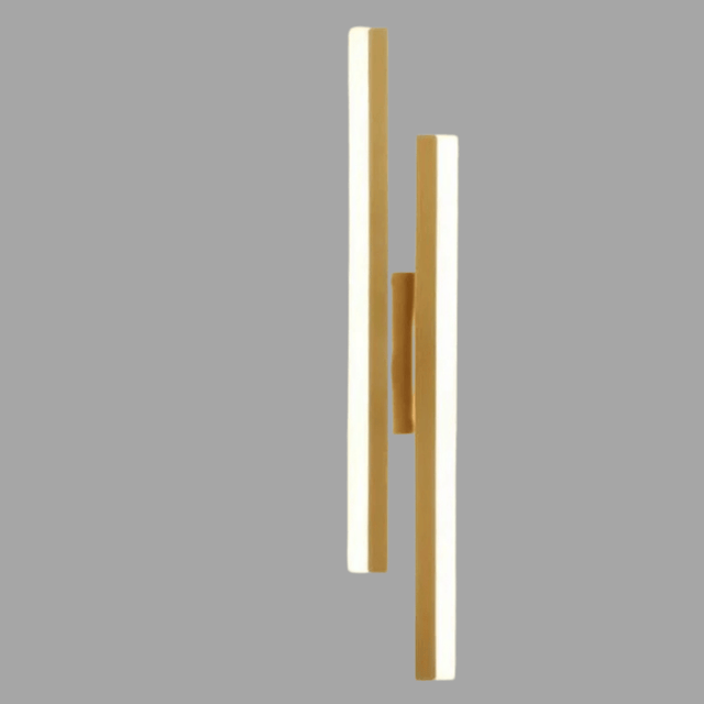 LED Vägglampa Med Akryl Lampskärm – Inomhus Väggljus - Modern Koppardesign - Justerbar Färgtemperatur - Guld/Svart Finish Carvallo