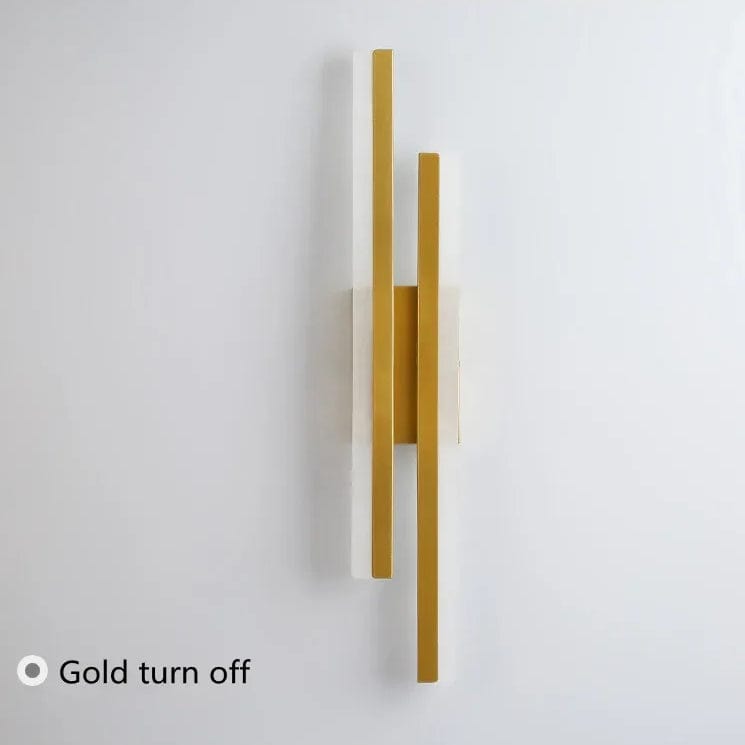 LED Vägglampa Med Akryl Lampskärm – Inomhus Väggljus - Modern Koppardesign - Justerbar Färgtemperatur - Guld/Svart Finish Carvallo