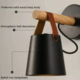 LED Vägglampa Med Justerbar Ljusfärg – Nordisk Design - Trä och Järn - Idealisk För Inomhusbruk - Modern Stil - Perfekt För Sovrum och Vardagsrum Carvallo