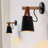 LED Vägglampa Med Justerbar Ljusfärg – Nordisk Design - Trä och Järn - Idealisk För Inomhusbruk - Modern Stil - Perfekt För Sovrum och Vardagsrum Carvallo