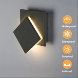 LED Vattentålig Utomhusvägglampa med 360° Rotation – Modern Utomhusväggljus för Trädgårdar och Dörrar Carvallo