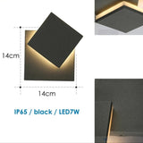 LED Vattentålig Utomhusvägglampa med 360° Rotation – Modern Utomhusväggljus för Trädgårdar och Dörrar Carvallo