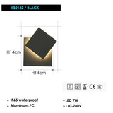 LED Vattentålig Utomhusvägglampa med 360° Rotation – Modern Utomhusväggljus för Trädgårdar och Dörrar Carvallo
