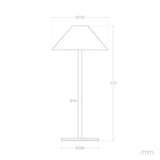 Minimal Cone Uppladdningsbar Bordslampa Carvallo
