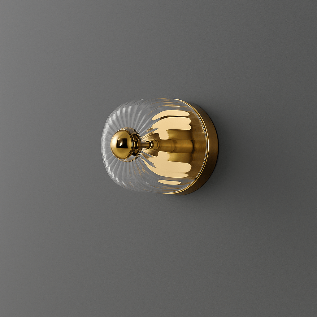 Modern Bauhaus Glass Wall Lamp Carvallo