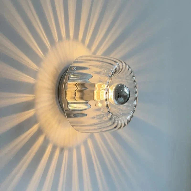 Modern Bauhaus Glass Wall Lamp Carvallo