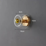 Modern Bauhaus Glass Wall Lamp Carvallo