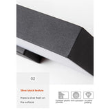 Moderna svarta LED utomhusvägglampor med rörelsesensor och skymning-till-gryning-funktion - Väderbeständig sconce för entré och garage Carvallo