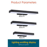 Moderna svarta LED utomhusvägglampor med rörelsesensor och skymning-till-gryning-funktion - Väderbeständig sconce för entré och garage Carvallo