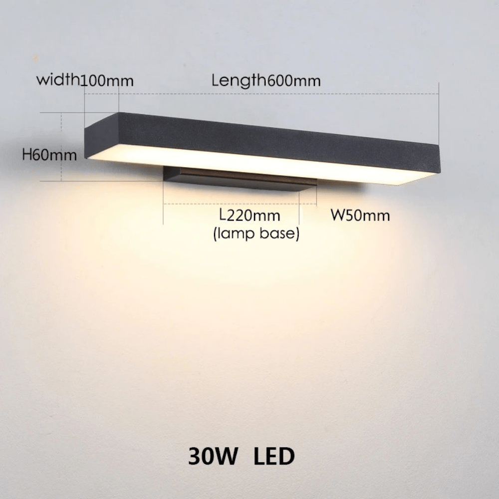 Moderna svarta LED utomhusvägglampor med rörelsesensor och skymning-till-gryning-funktion - Väderbeständig sconce för entré och garage Carvallo